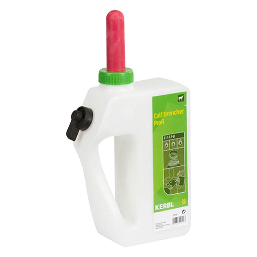 Kerbl calf drencher Profi, 2 L capacity. Includes teat.