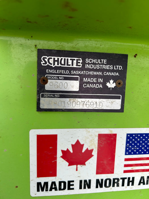Schulte 9600 snowblower Used