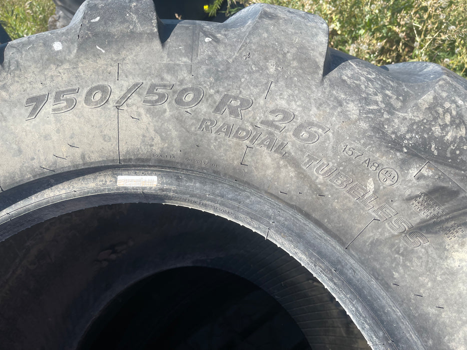 Used Michelin 750/50R26 flotation tire