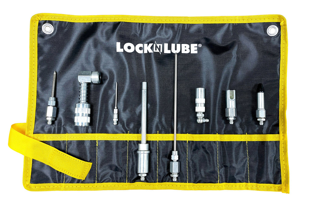 LockNLube 8-Piece Quick-Connect Greasing Accessory Kit LNL210
