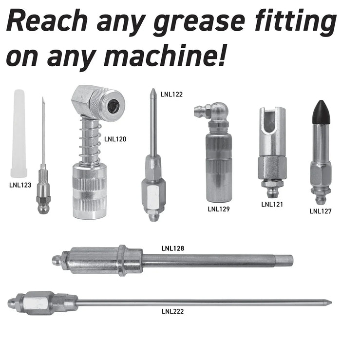LockNLube 8-Piece Quick-Connect Greasing Accessory Kit LNL210