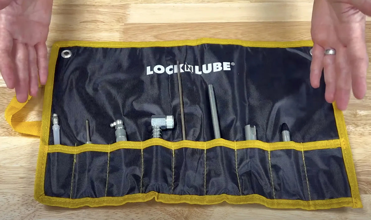 LockNLube 8-Piece Quick-Connect Greasing Accessory Kit LNL210