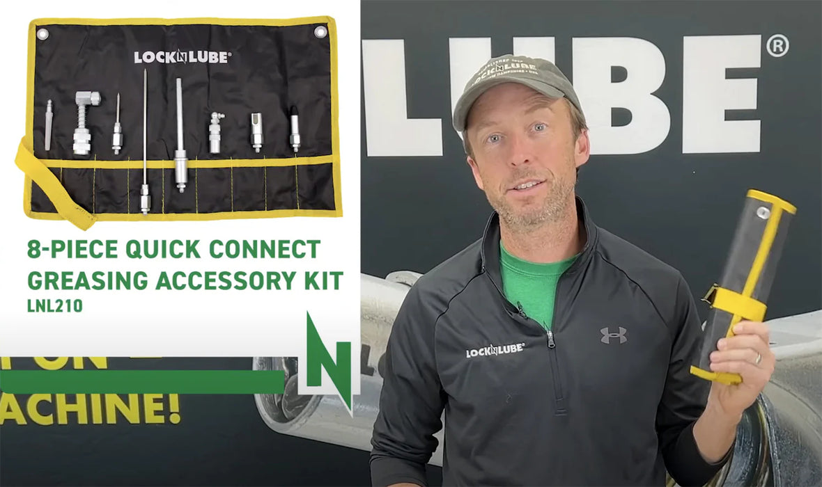LockNLube 8-Piece Quick-Connect Greasing Accessory Kit LNL210