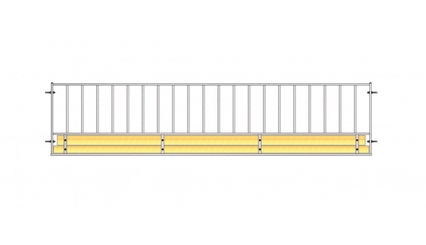 Ritchie 10ft & 15 ft Vertical Rail Sheep Feed Barrier -3610G & 3615G