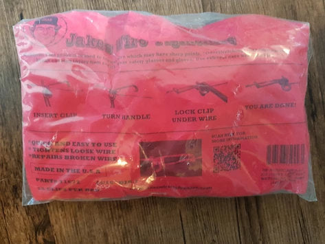 Bag of Heavy Duty 5/16" Wire Tightener Clips